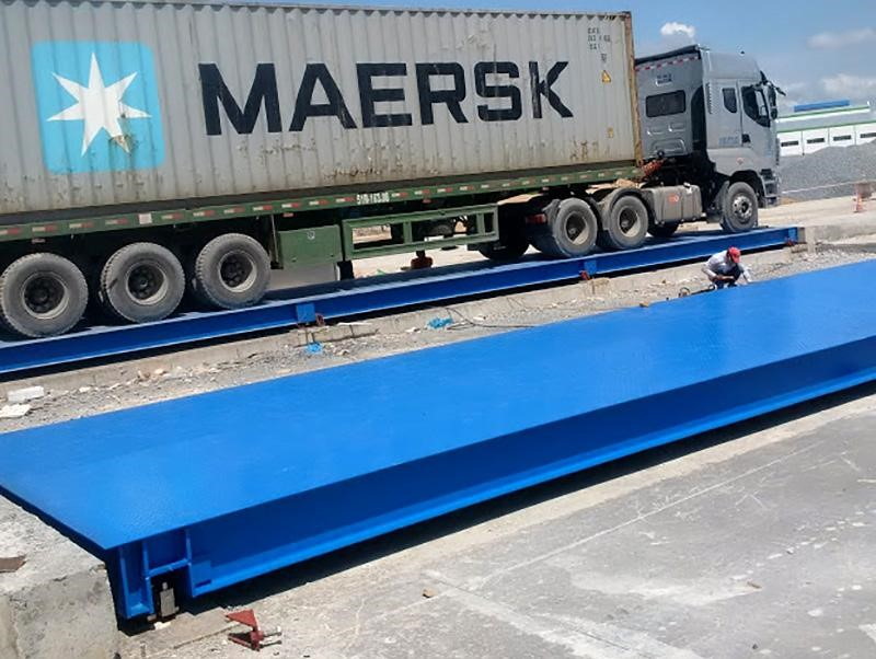 Cân xe tải 60 tấn có thiết kế đơn giản với khả năng đo lường trọng lượng chính xác