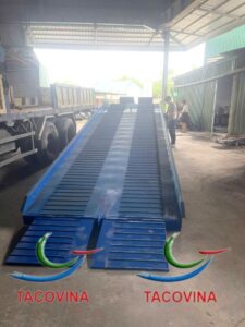 Lắp đặt Cầu dẫn lên xe container 6 tấn
