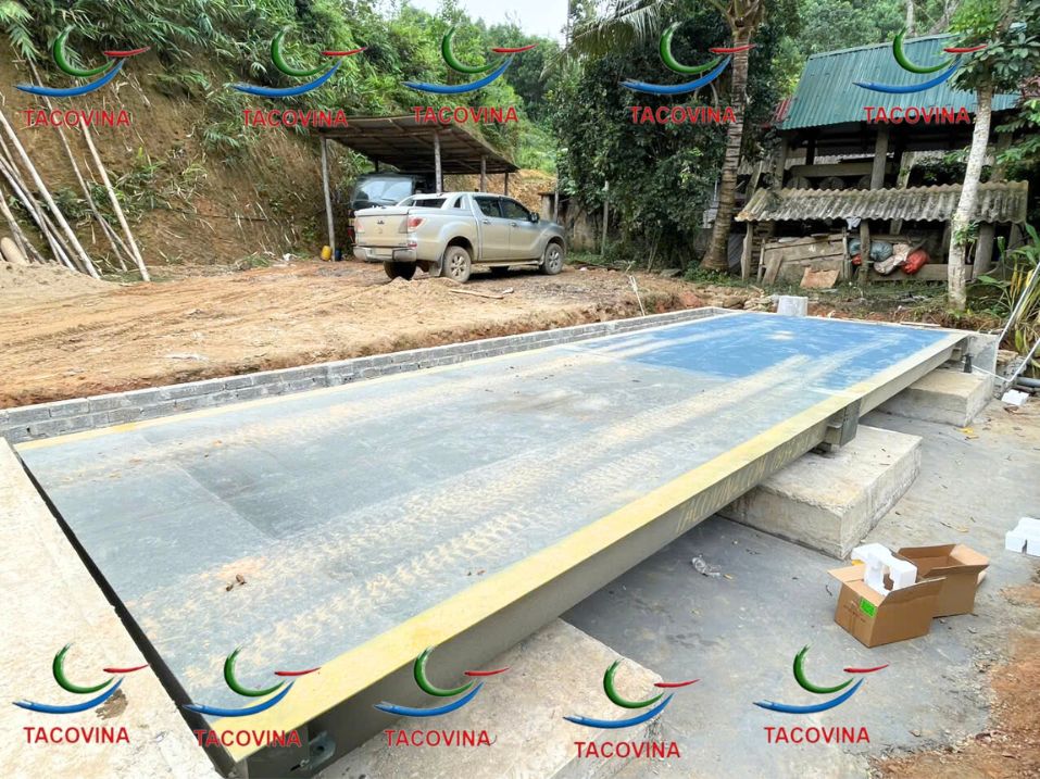 CÂN Ô TÔ ĐIỆN TỬ 60 TẤN LẮP KIỂU CHÌM