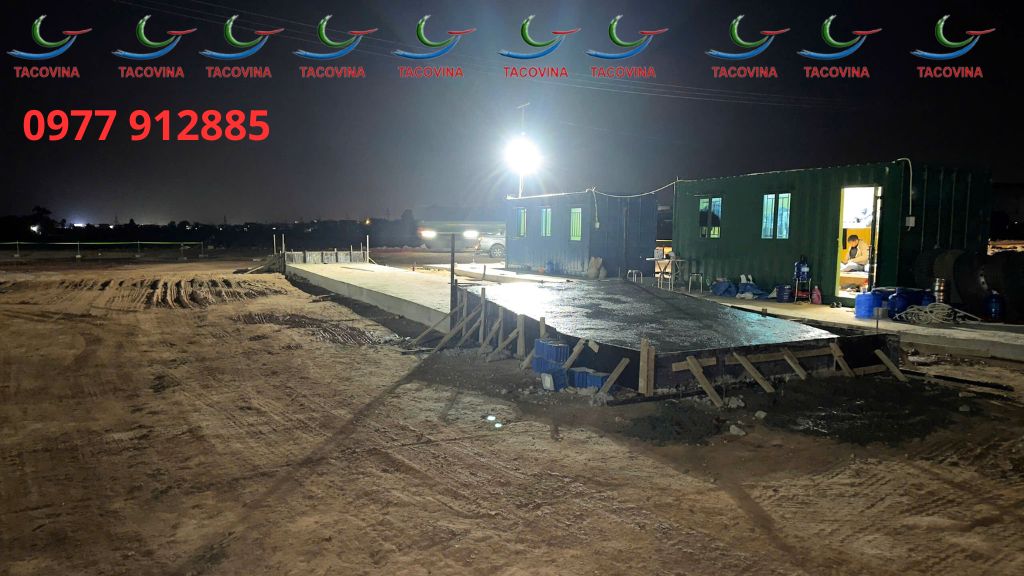 MÓNG CÂN Ô TÔ 100 TẤN KIỂU NỔI HOÀN THÀNH BUỔI TỐI ĐỂ KỊP KHÁCH HÀNG LẮP ĐẶT MÓNG CÂN Ô TÔ 100 TẤN KIỂU NỔI HOÀN THÀNH BUỔI TỐI ĐỂ KỊP KHÁCH HÀNG LẮP ĐẶT