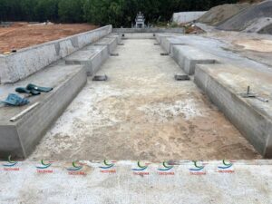 MÓNG CÂN Ô TÔ 120 TẤN ĐƯỢC HOÀN THIỆN TRƯỚC KHI LẮP ĐẶT BÀN CÂN VÀO VỊ TRÍ