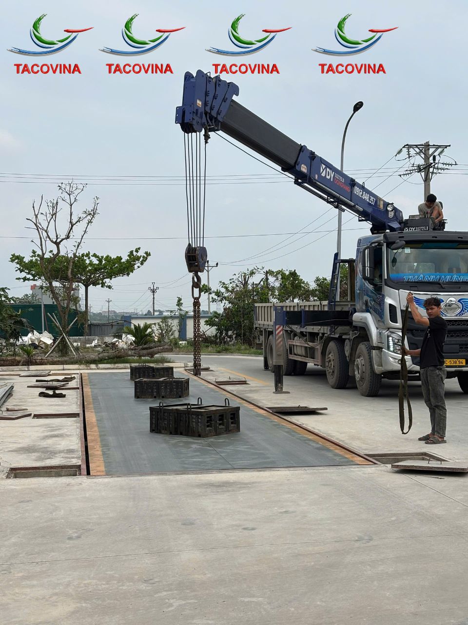can xe tai dien tu 100 tan kich thuoc 18 m x 3m