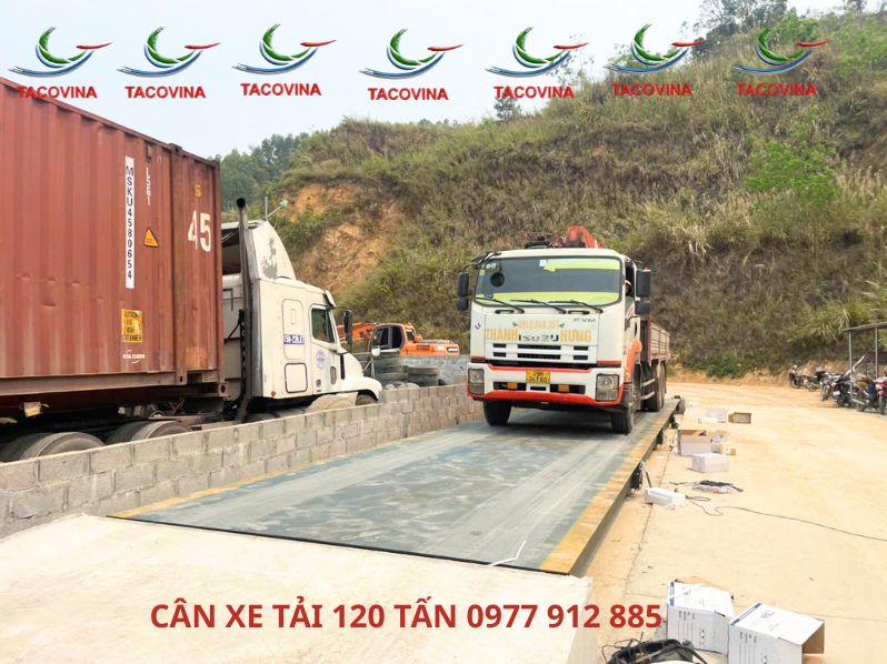 CAN XE TAI 120 TAN LAP DAT TAI LANG SON can xe tai 120 tan